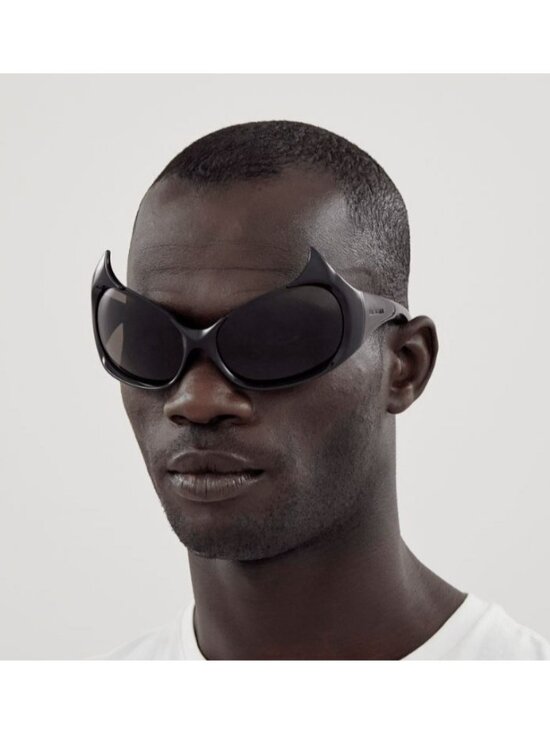 NEW BALENCIAGA SUNGLASSES BB0284S 001 UNISEX BLACK/GRAY EYEWEAR BALENCIAGA main image 4